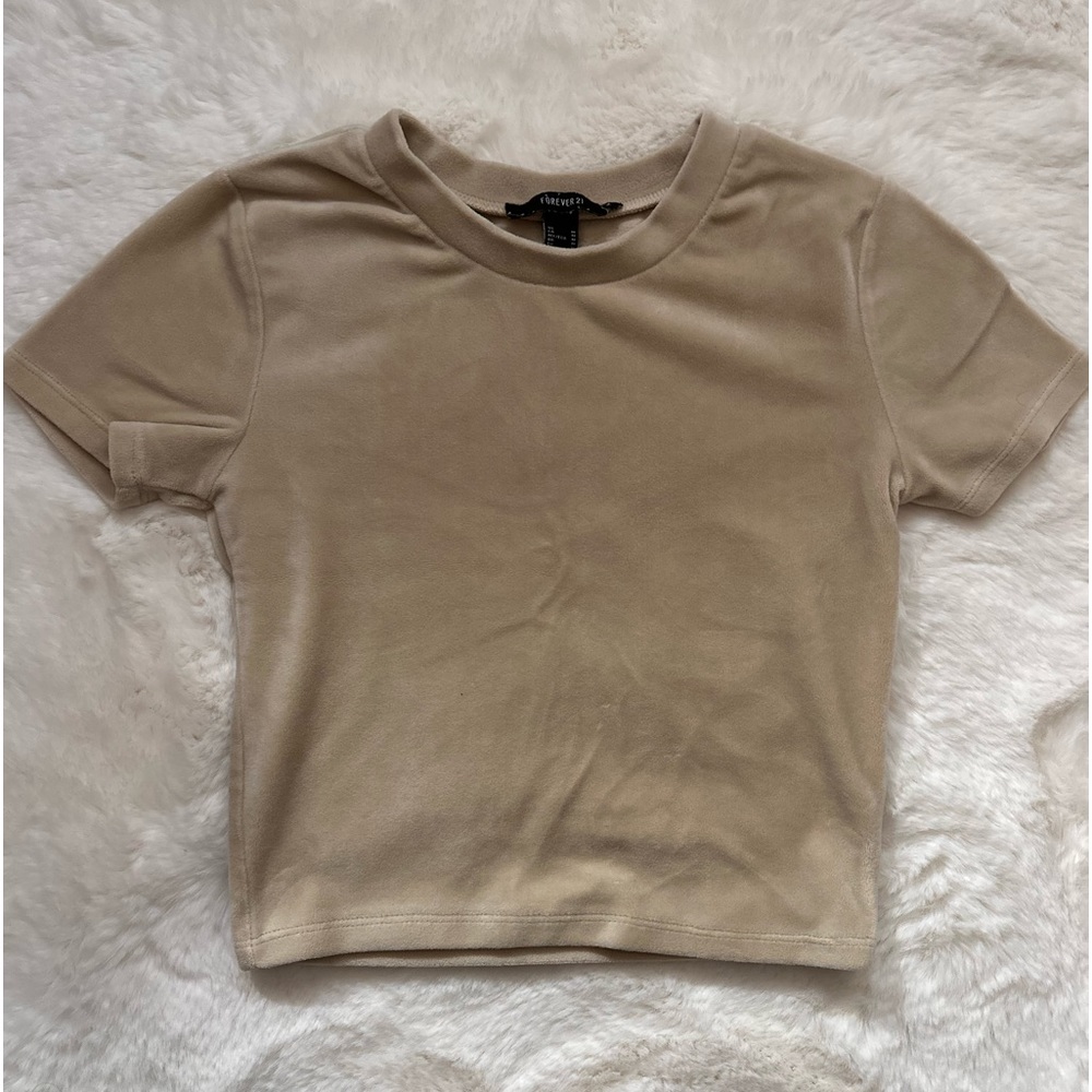 Forever 21 Beige Crop Top